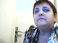 Fat old webcam woman